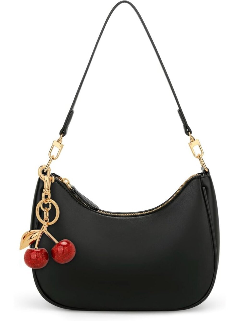 Women's Bag Black Leather Cute Hobo Shoulder Handbags Retro Clutch Stylish Purse - Picture 3 of 7